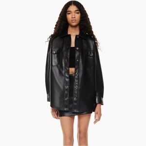 Wilfred Black Leather Jacket
